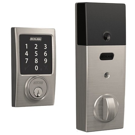 Grade 2 Touchscreen Deadbolt Lock, Connect Series, Century Trim, Satin Nickel Finish
